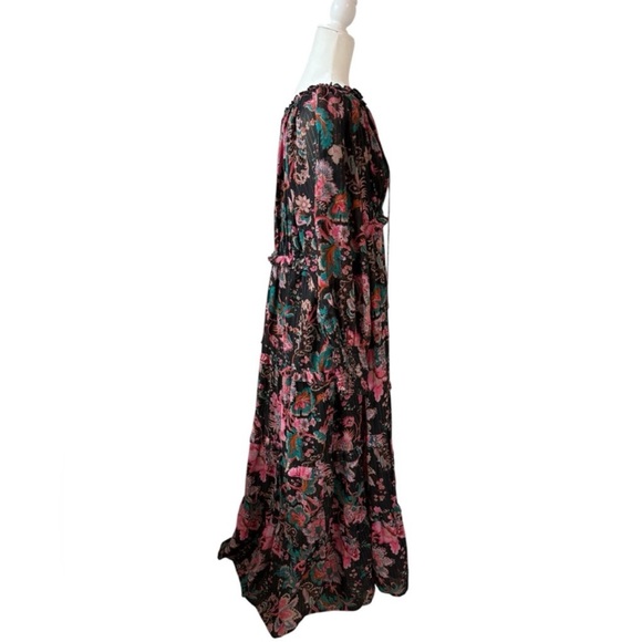 NWOT House of Harlow 1960 Floral Maxi Dress - Pink and Black size L - Picture 4 of 7